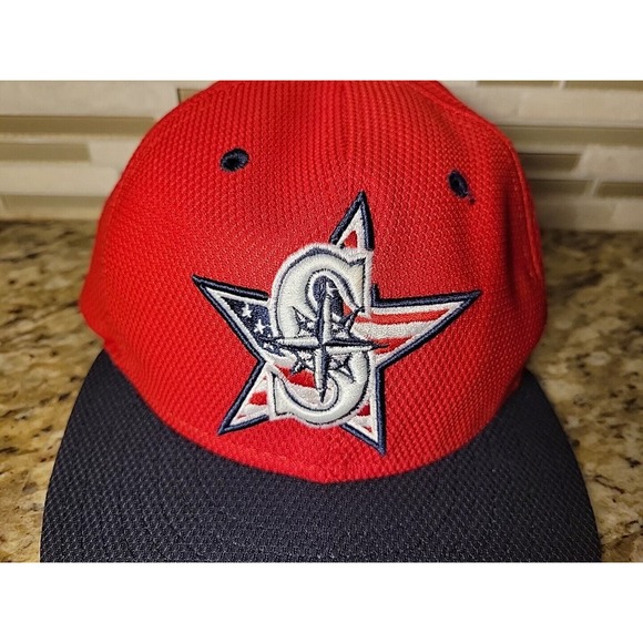 Seattle Mariners Hat 59FIFTY Baseball Cap Fitted size 7 New Era Red Logo MLB - Picture 11 of 11